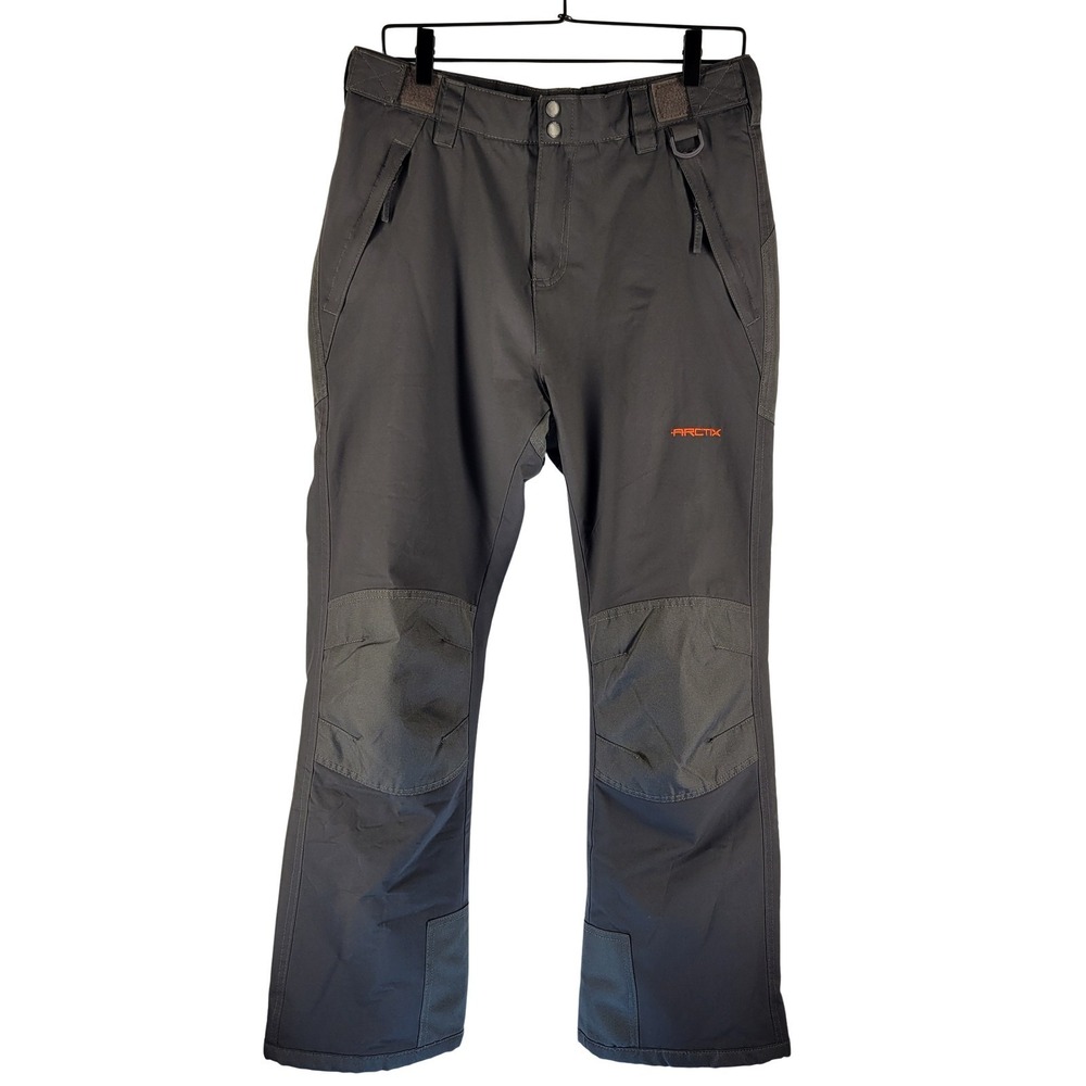 Arctix Youth XL Snow Ski Pants Gray Insulated Adjustable Waist Pockets Winter